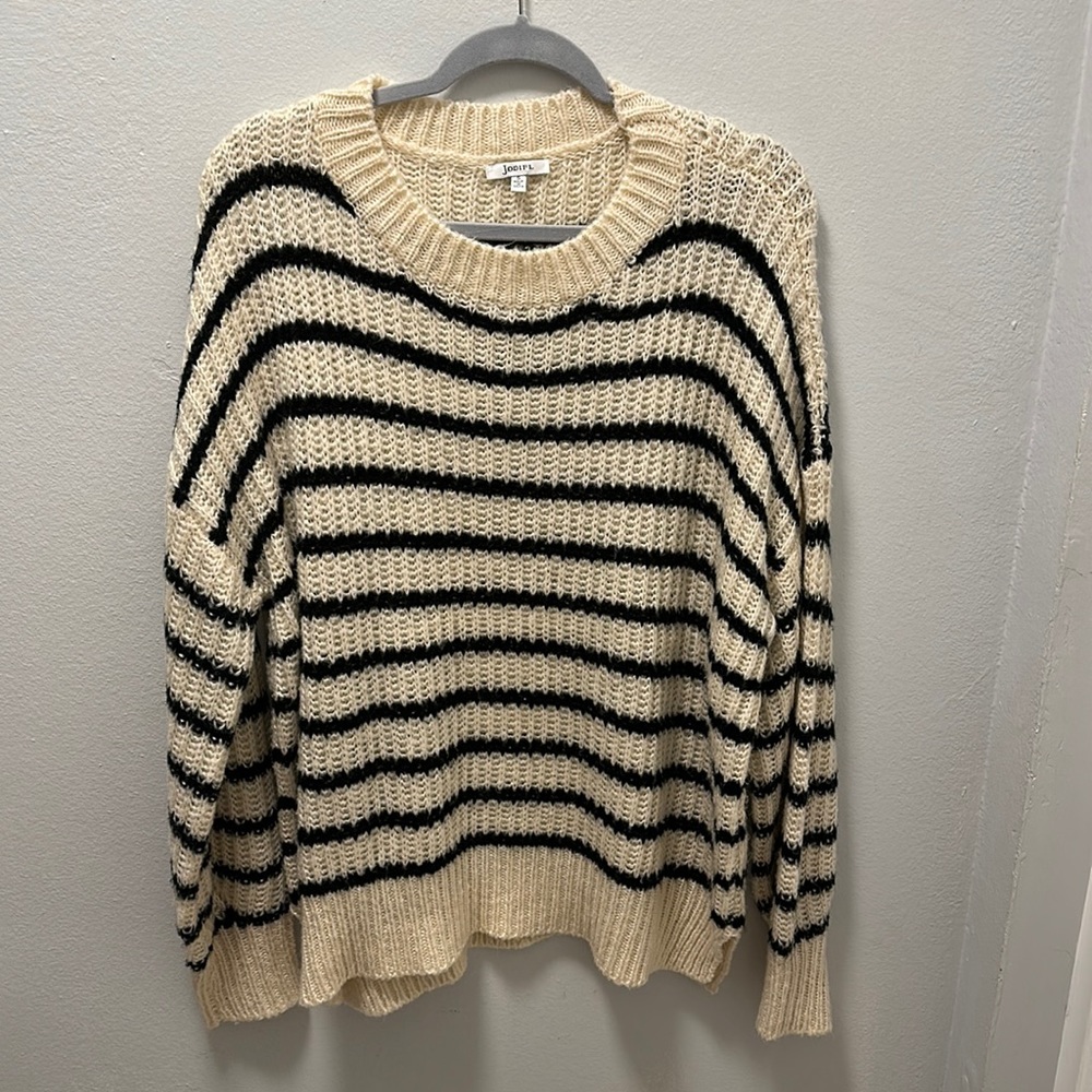 Oversized striped sweater